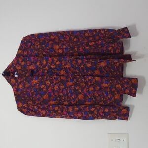 Vintage Yves Saint Laurent 100% Silk 1970 Rive Gauche Button Down Shirt
